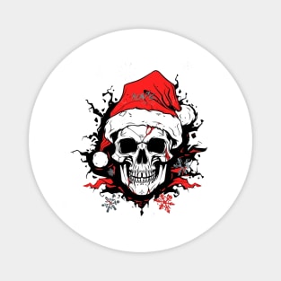 Christmas Celebration with a Skull Twist Magnet